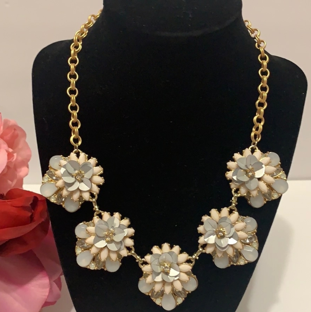 Beautiful necklace with multicolored stones